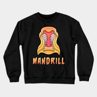 Mandrill Monkey Character Design Crewneck Sweatshirt